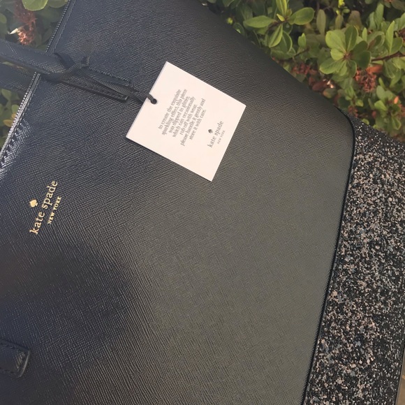 Kate spade LARGE Penny Greta Court Black Tote Bag - Picture 5 of 7